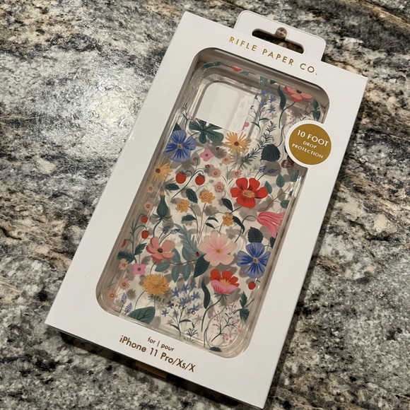 Rifle Paper Co Clear Strawberry Fields iPhone Case - Picture 3 of 5